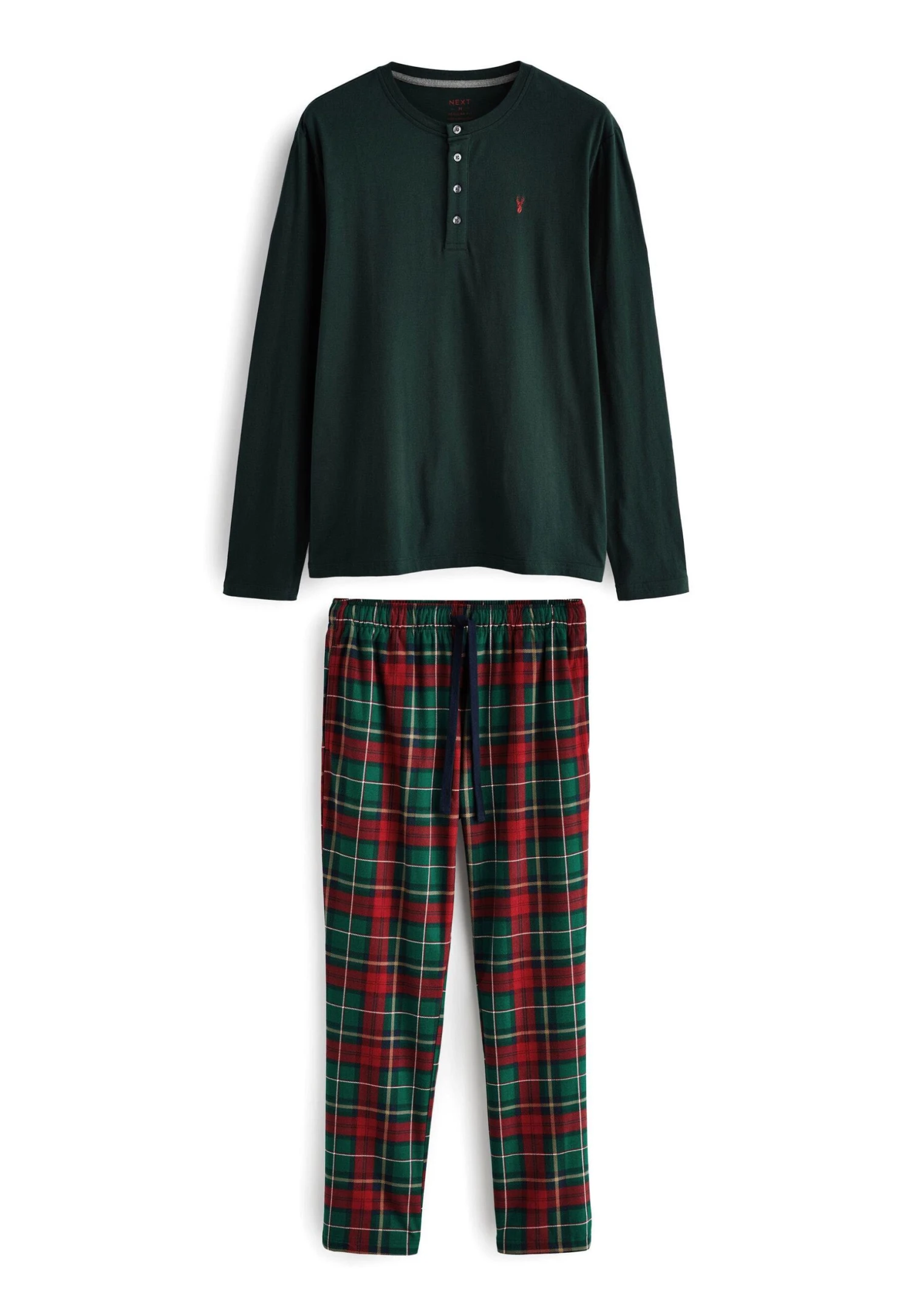 Next Motionflex Cosy Set StandardPigiamaGreen Red Check Uomo Per La Notte NX382M05M-M11 7 Next Motionflex Cosy Set StandardPigiamaGreen Red Check Uomo Per La Notte NX382M05M-M11 - immagine 5