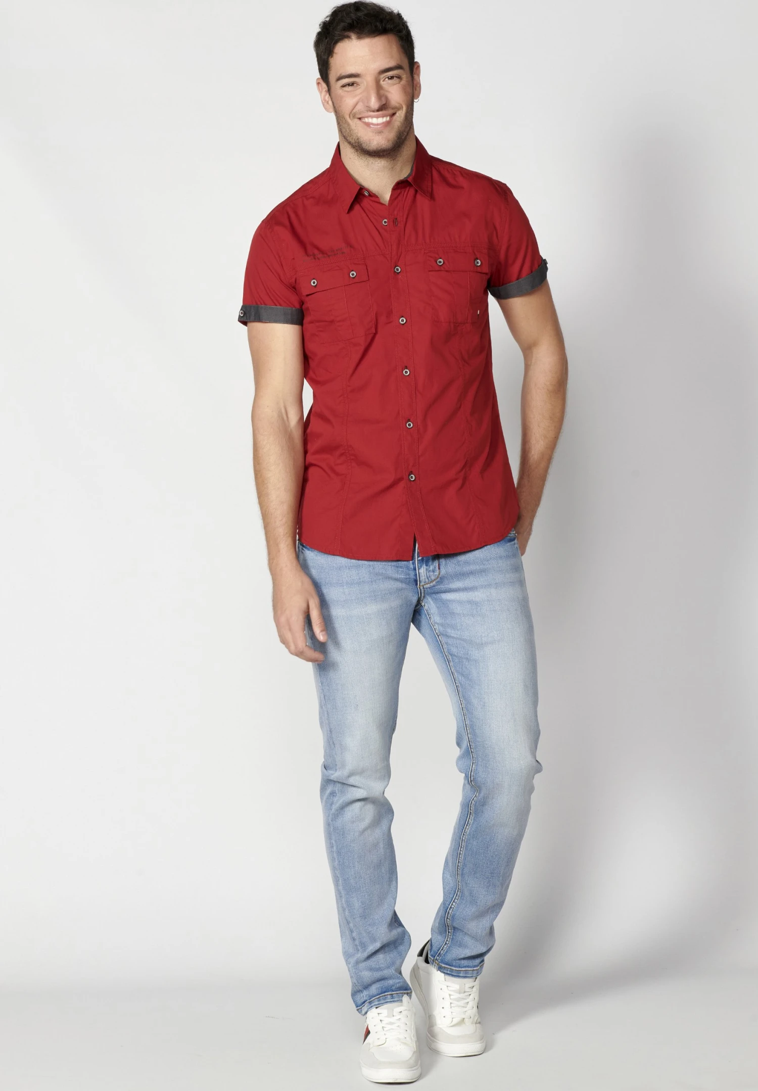 Koroshi Short Sleeve- Camicia - Rojo Red 4 Koroshi Short Sleeve- Camicia - Rojo Red - immagine 2
