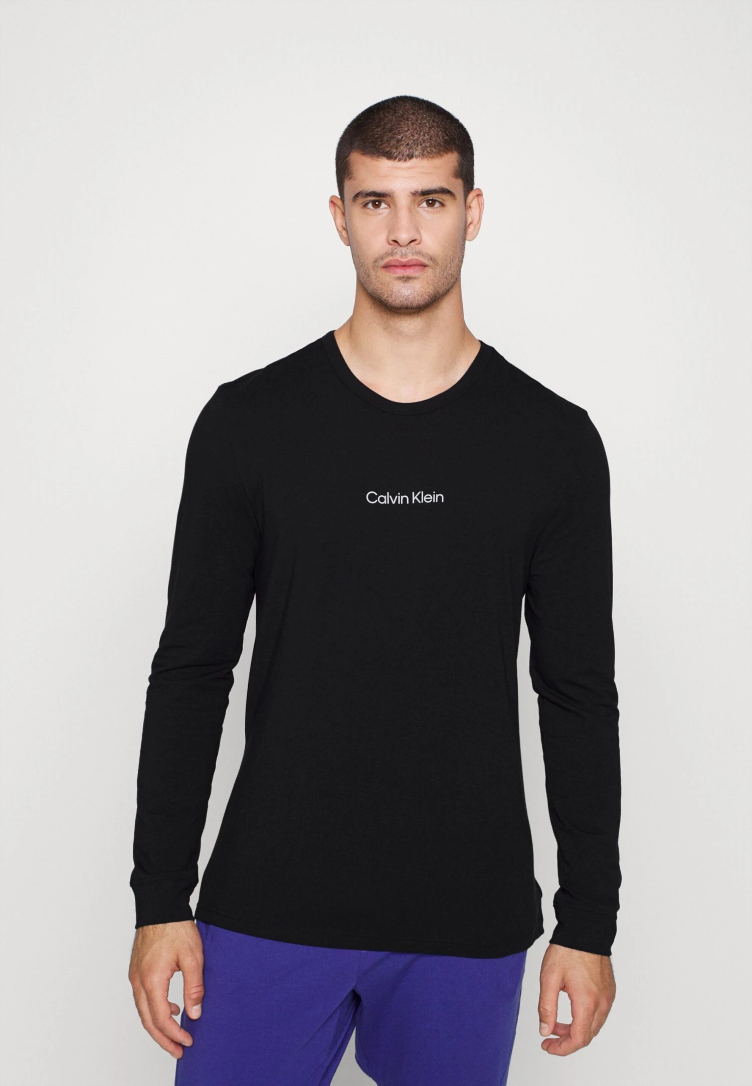 Crew NeckMaglia Del PigiamaBlack Uomo Per La Notte C1182N01P-Q11 3 Crew NeckMaglia Del PigiamaBlack Uomo Per La Notte C1182N01P-Q11