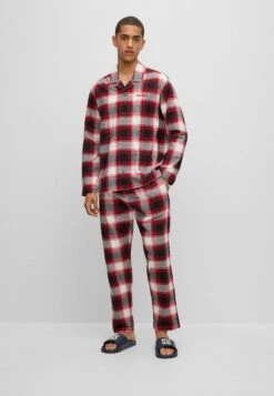 Hugo Soft Check PigiamaRot Vier Uomo Per La Notte HU782M00V-J11