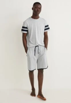 PigiamaLight Gray Melange Uomo Per La Notte C6F82M043-C11