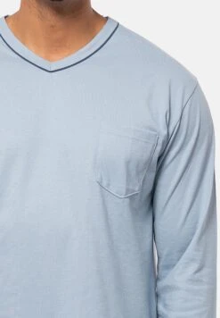 SetPigiamaAshley Blue Uomo Per La Notte AMV82M00U-K12