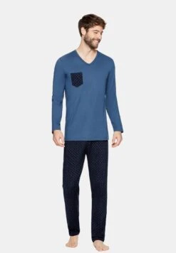 Eden Park SetPigiamaBleu Uomo Per La Notte EDL82M00O-K11