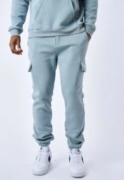 De Jogging Style Cargo SignaturePantaloni SportiviBleu Gris Uomo Pantaloni Sportivi E Joggers PRK22E040-K13