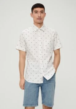 S.Oliver Kurzarm Mit All-Over-Druck - Camicia - Weiß