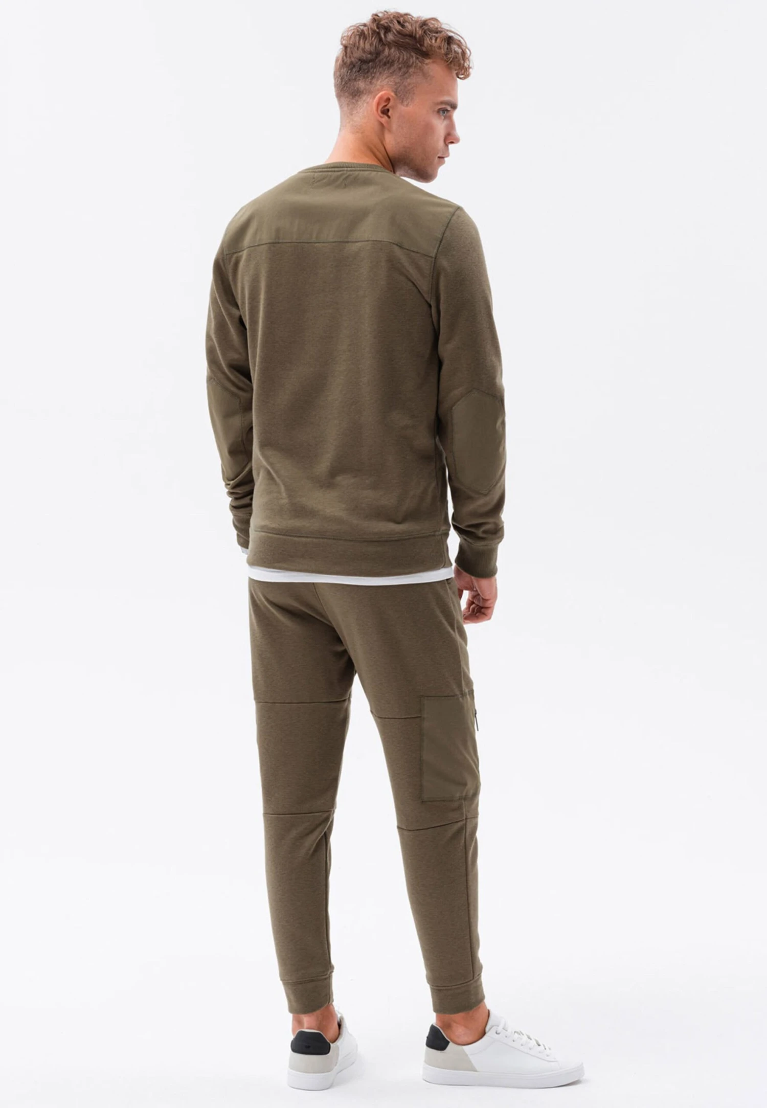 SetTutaOlive Green Uomo Pantaloni Sportivi E Joggers OM422S054-N11 5 SetTutaOlive Green Uomo Pantaloni Sportivi E Joggers OM422S054-N11 - immagine 3