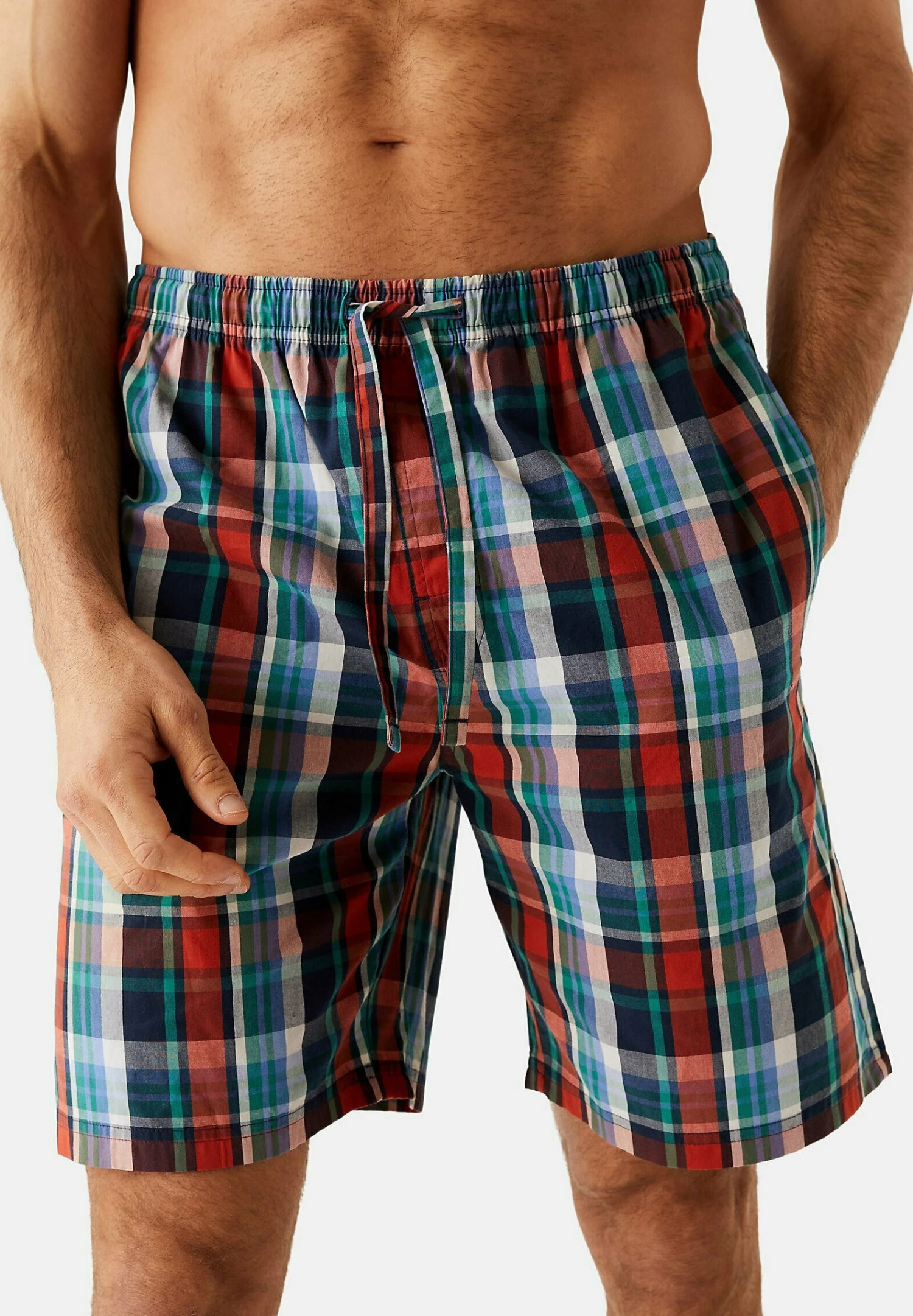 Marks & Spencer Pure Cotton CheckedPigiamaGreen Mix Uomo Per La Notte QM482M016-M11 5 Marks & Spencer Pure Cotton CheckedPigiamaGreen Mix Uomo Per La Notte QM482M016-M11 - immagine 3