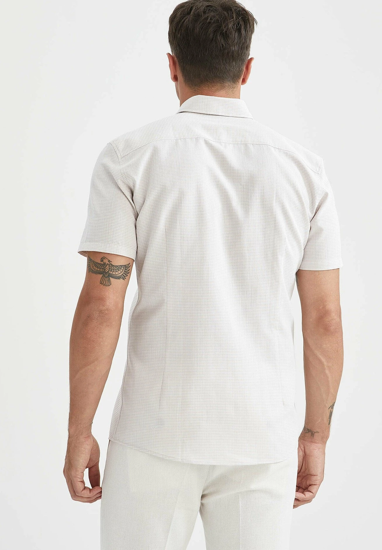 DeFacto Slim Fit- Camicia - Beige 5 DeFacto Slim Fit- Camicia - Beige - immagine 3