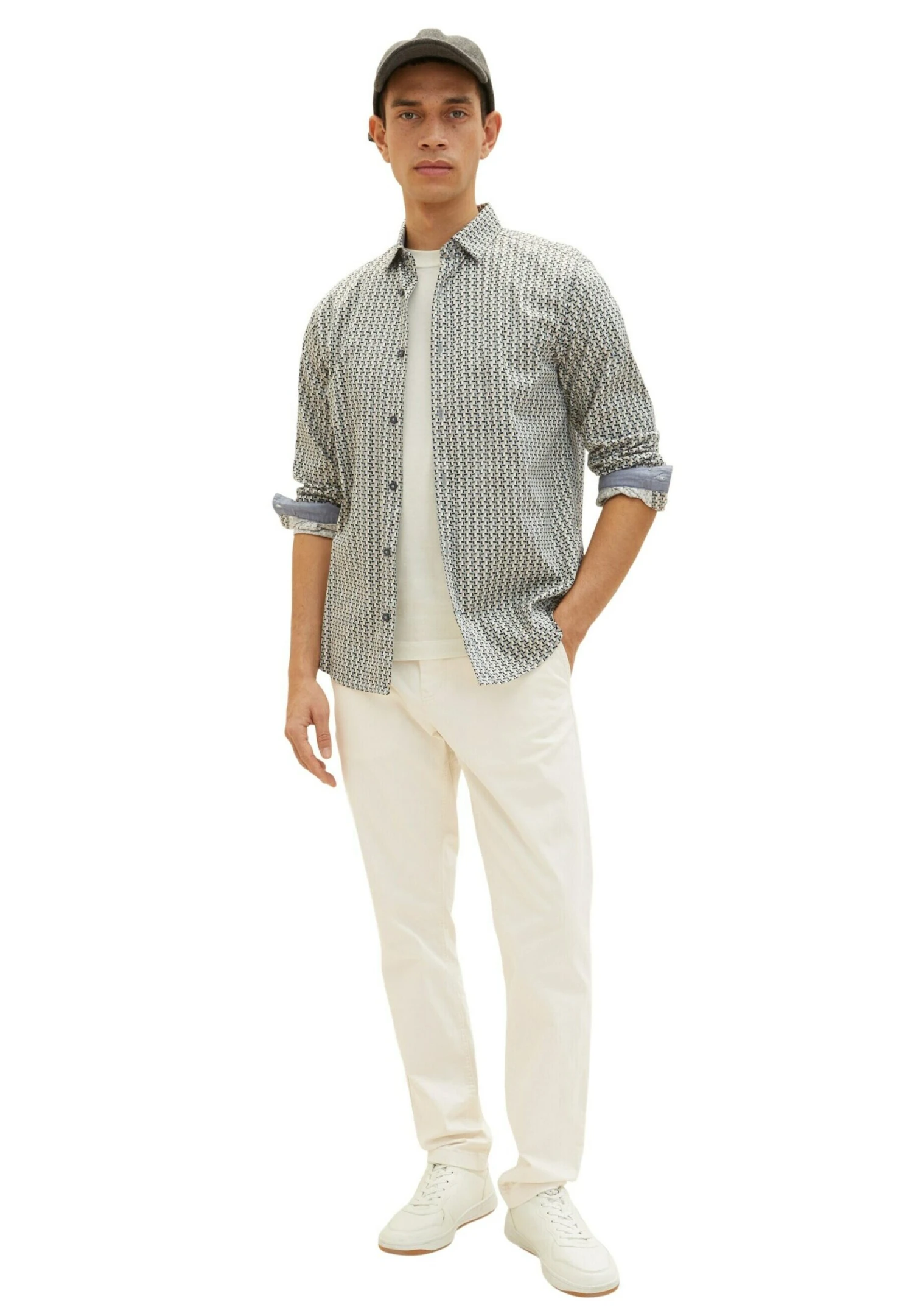 Tom Tailor Mit Allover-Print - Camicia - Ice Blue Design 3 Tom Tailor Mit Allover-Print - Camicia - Ice Blue Design