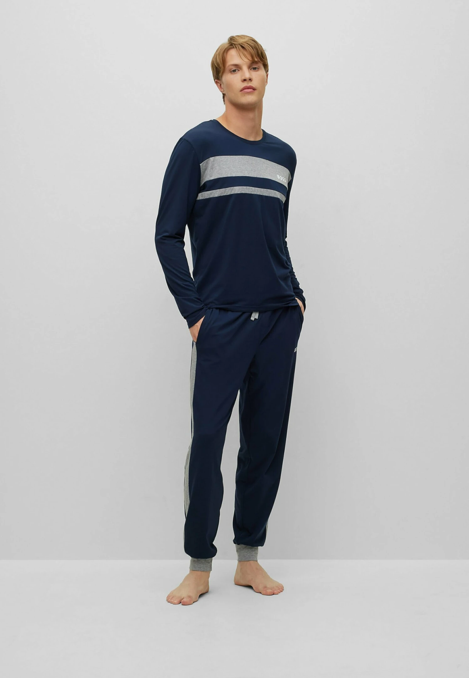 Boss BalanceMaglia Del PigiamaDark Blue Three Uomo Per La Notte BB182N03Y-K11 4 Boss BalanceMaglia Del PigiamaDark Blue Three Uomo Per La Notte BB182N03Y-K11 - immagine 2