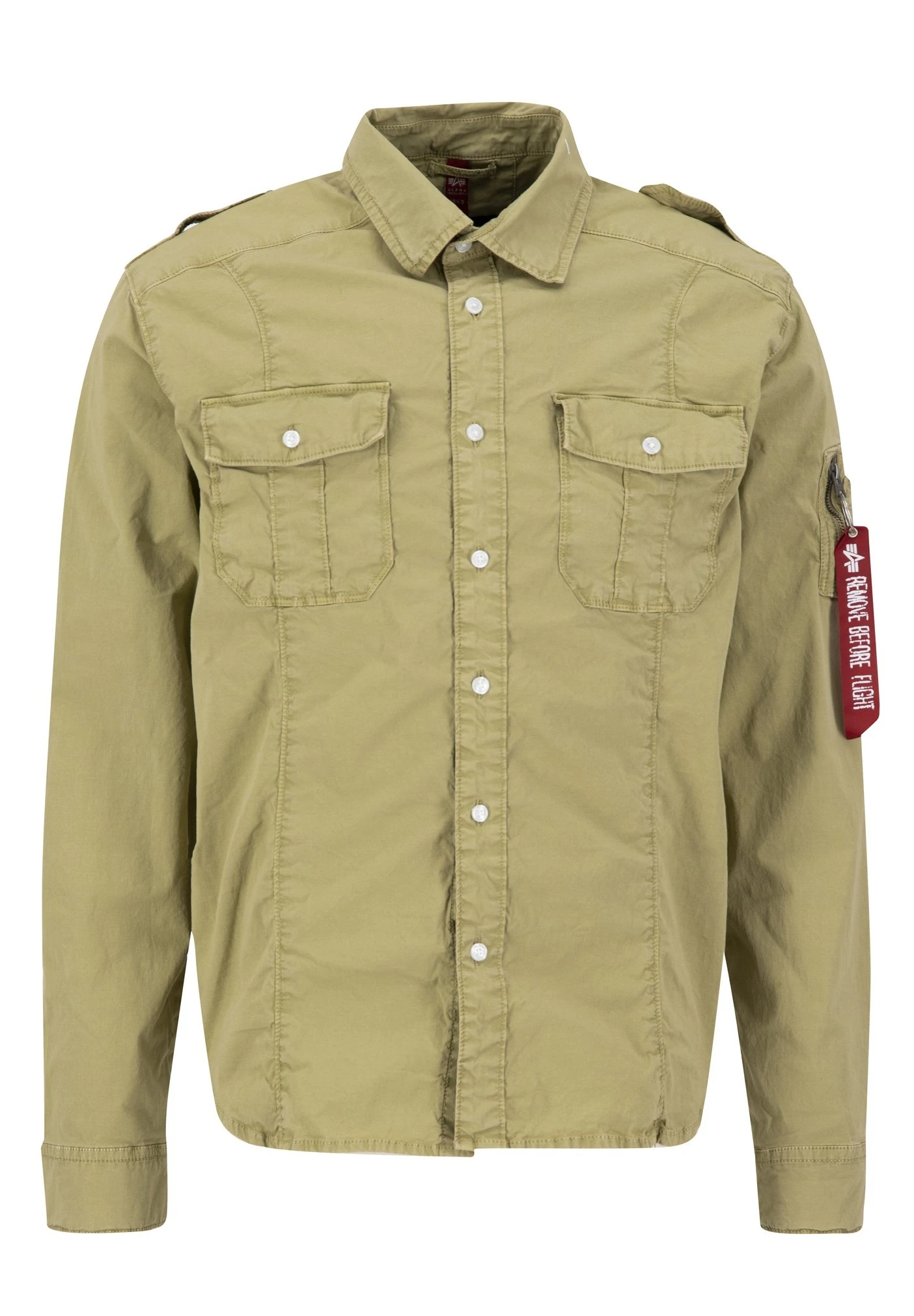 Alpha Industries Basic CamiciaSage Green Uomo Camicie AL522D01T-N11 7 Alpha Industries Basic CamiciaSage Green Uomo Camicie AL522D01T-N11 - immagine 5