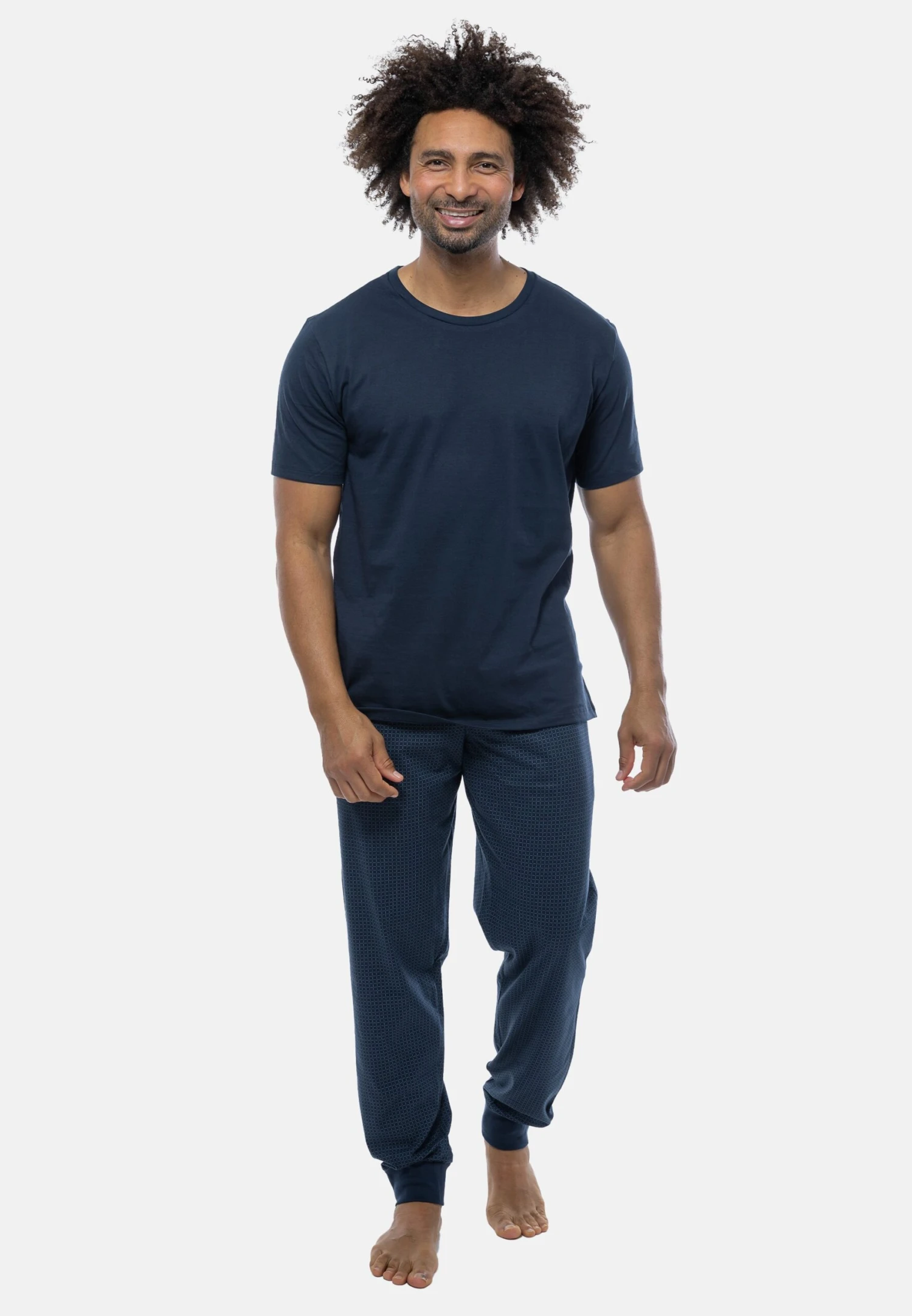 Schiesser MixPigiamaBlau Gemustert Uomo Per La Notte S5982M0AG-K12 3 Schiesser MixPigiamaBlau Gemustert Uomo Per La Notte S5982M0AG-K12