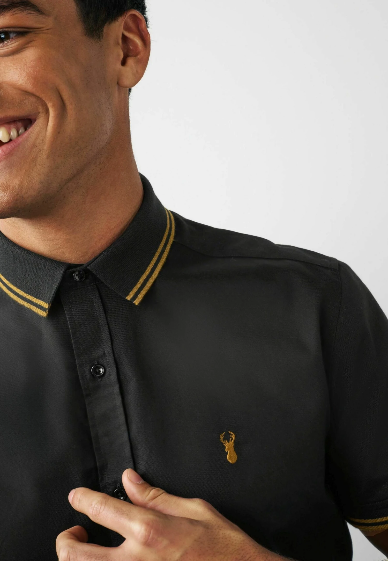 Next Stretch Oxford Short Sleeve Standard - Camicia - Black 4 Next Stretch Oxford Short Sleeve Standard - Camicia - Black - immagine 3