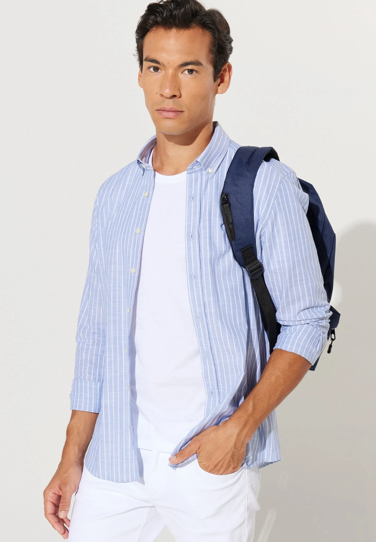 CamiciaWhite Blue Uomo Camicie A7T22D09G-A11 6 CamiciaWhite Blue Uomo Camicie A7T22D09G-A11 - immagine 4