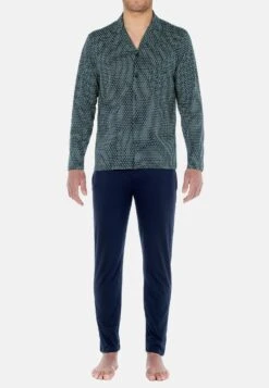 Hom Valere SetPigiamaNavy Print Uomo Per La Notte H1282M03Q-K11