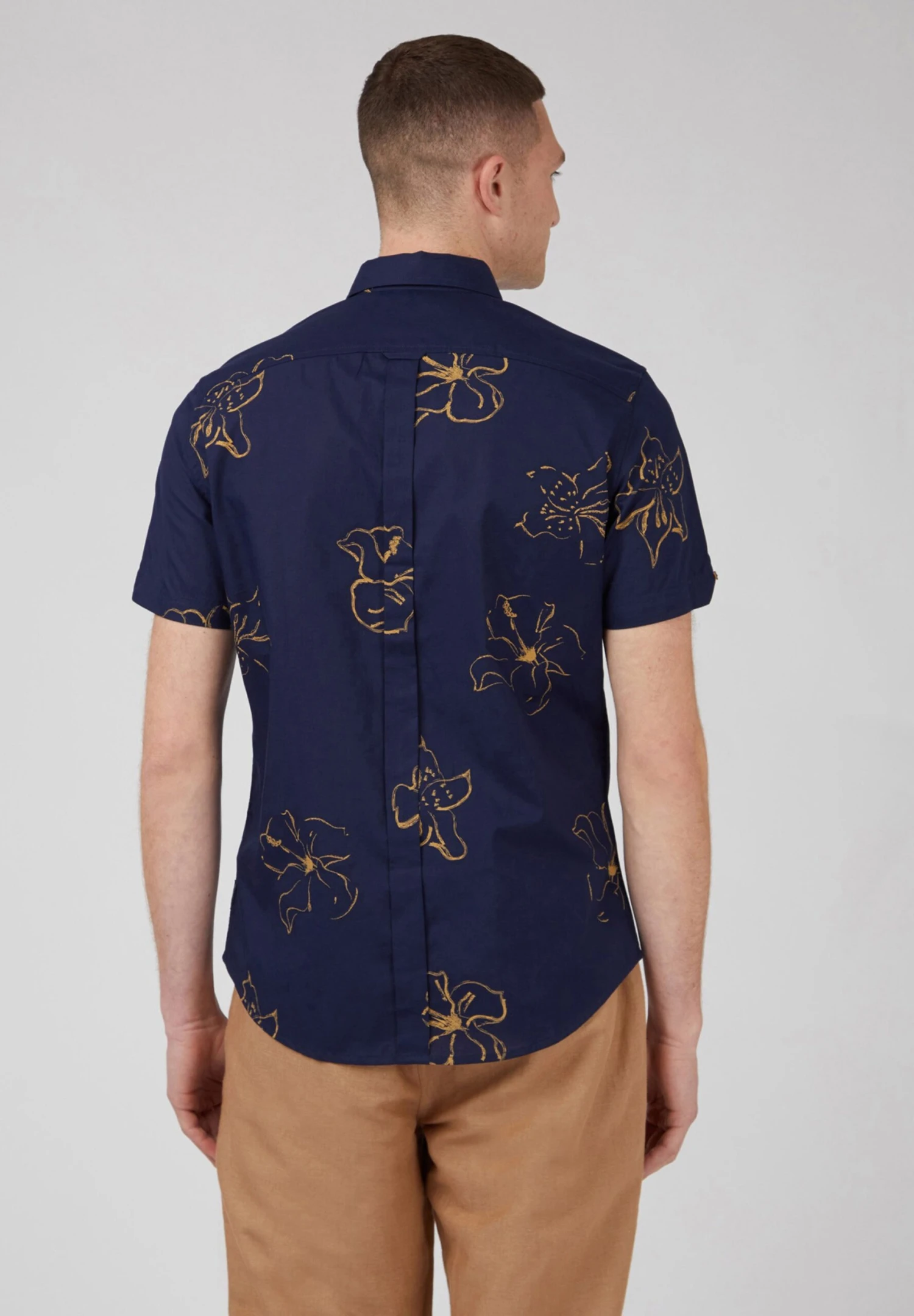 Ben Sherman Linear Floral Print- Camicia - Marine 5 Ben Sherman Linear Floral Print- Camicia - Marine - immagine 3