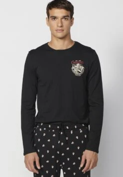 Koroshi SetPigiamaBlack Uomo Per La Notte KOL82M004-Q11 -Negozio Di Abbigliamento Zalando 304ad1f93fcd43148148ac62e31d8cd9