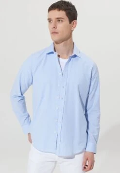 Painted Yarn CamiciaWhite L Blue Uomo Camicie A7T22D094-A11