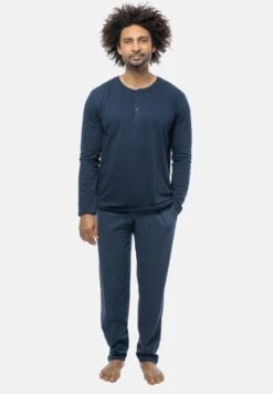 Schiesser Mix Set - Pigiama - Blau Gemustert