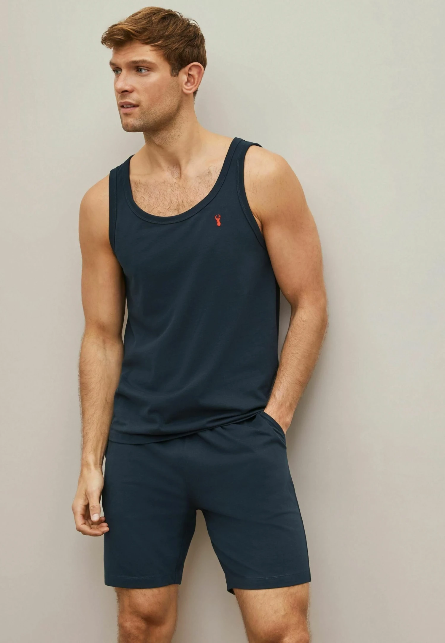 Next Sets 2 PackPigiamaNavy Grey Vest Uomo Per La Notte NX382M049-C11 4 Next Sets 2 PackPigiamaNavy Grey Vest Uomo Per La Notte NX382M049-C11 - immagine 2