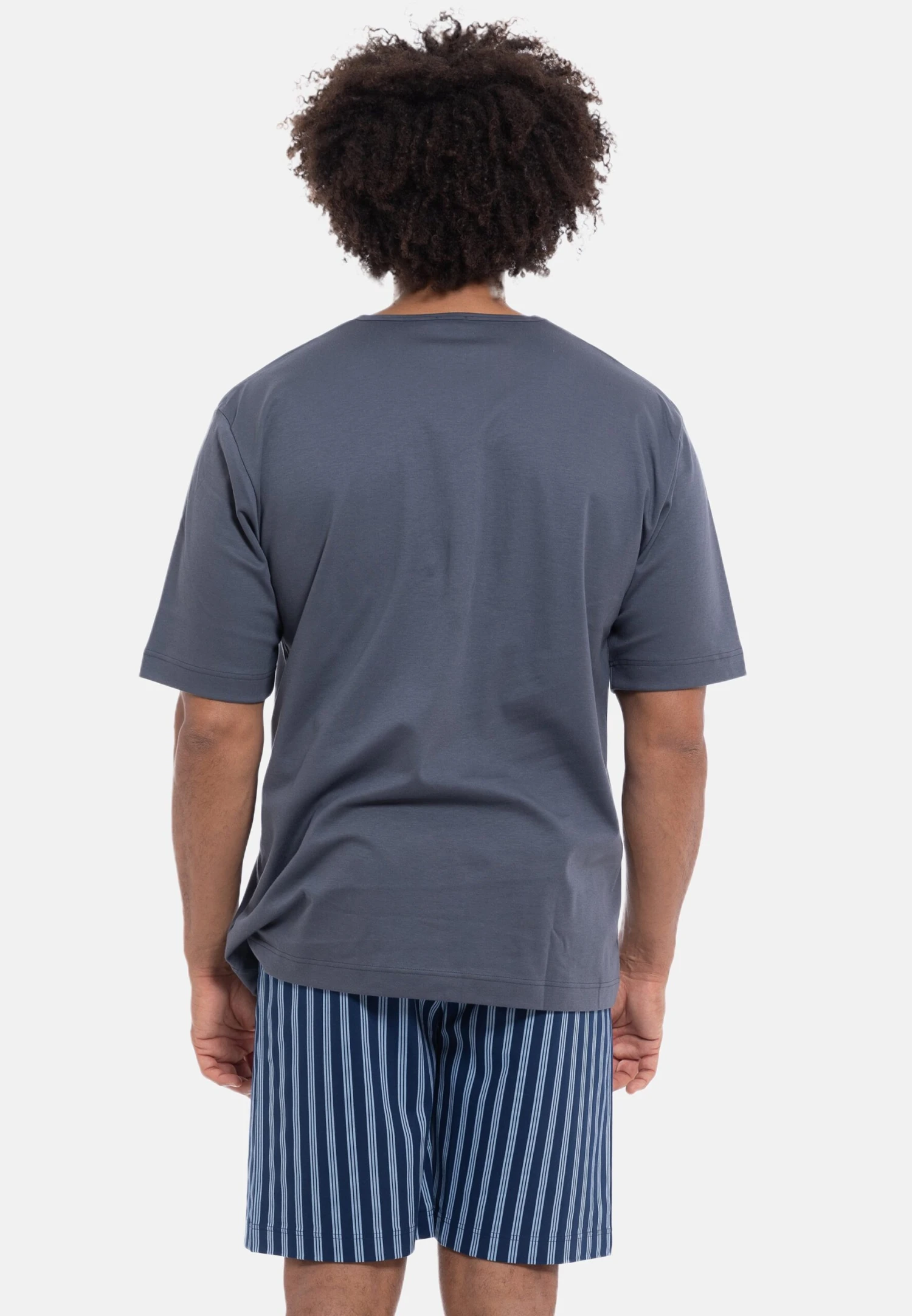 MEY SetPigiamaGrau Blau Uomo Per La Notte M9382M01F-C12 5 MEY SetPigiamaGrau Blau Uomo Per La Notte M9382M01F-C12 - immagine 3