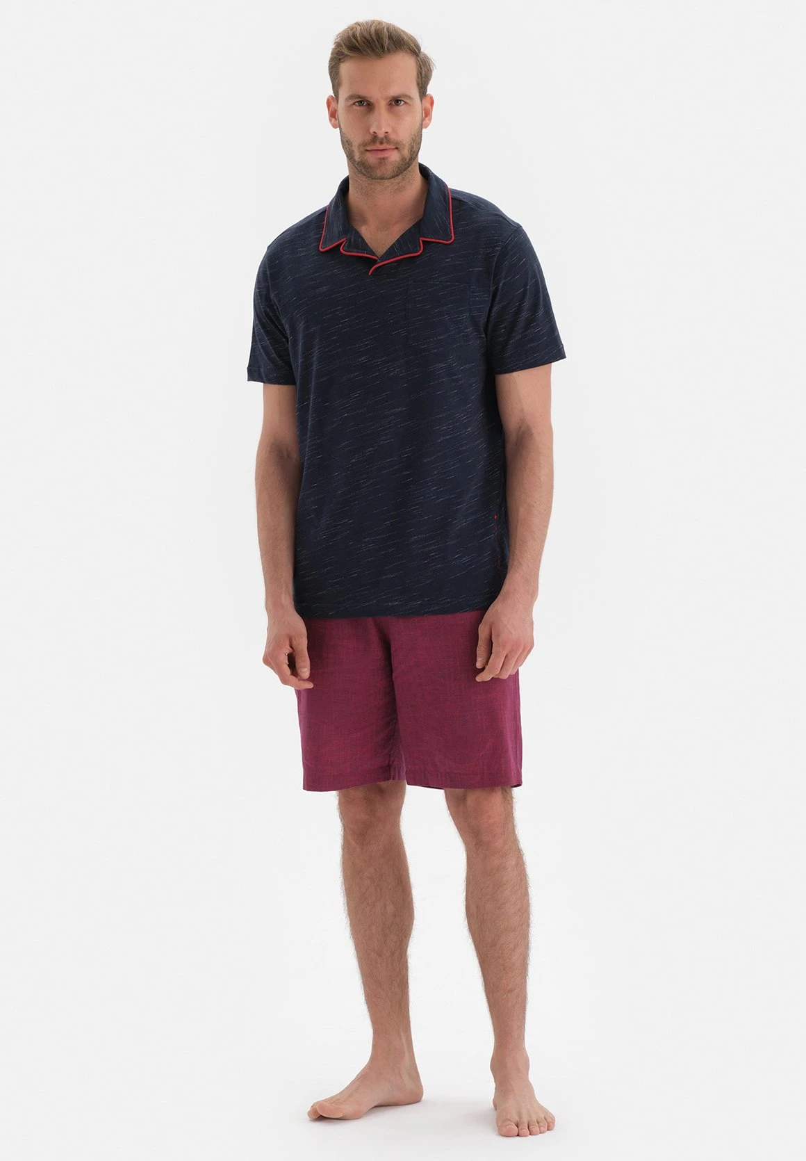 Embroidered - Pigiama - Navy 3 Embroidered - Pigiama - Navy