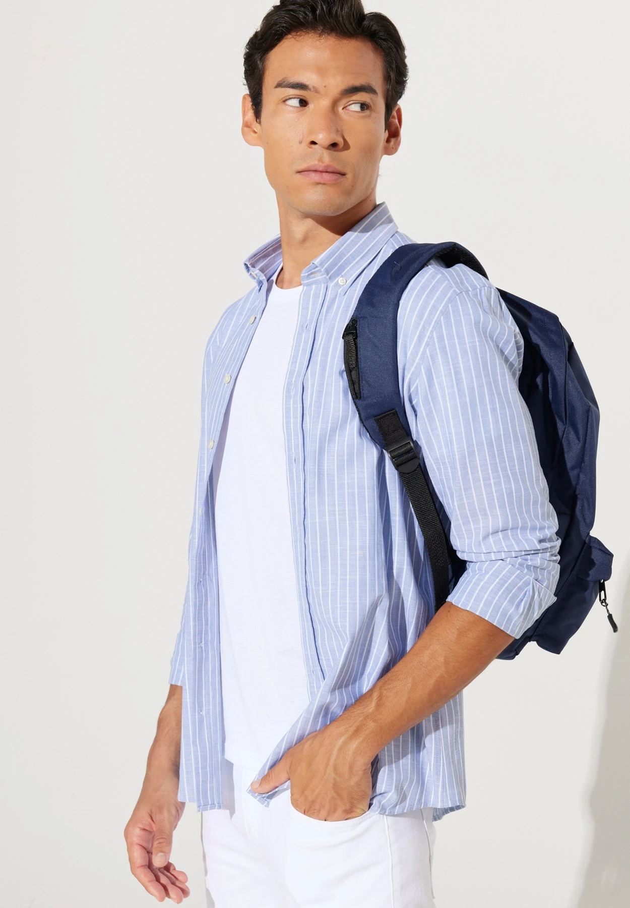 CamiciaWhite Blue Uomo Camicie A7T22D09G-A11 7 CamiciaWhite Blue Uomo Camicie A7T22D09G-A11 - immagine 5