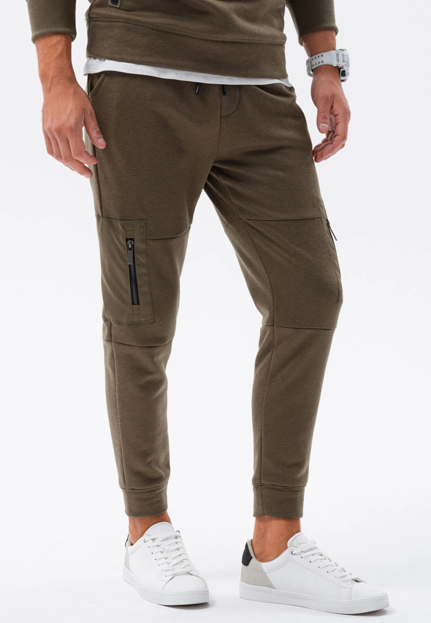 SetTutaOlive Green Uomo Pantaloni Sportivi E Joggers OM422S054-N11 8 SetTutaOlive Green Uomo Pantaloni Sportivi E Joggers OM422S054-N11 - immagine 6