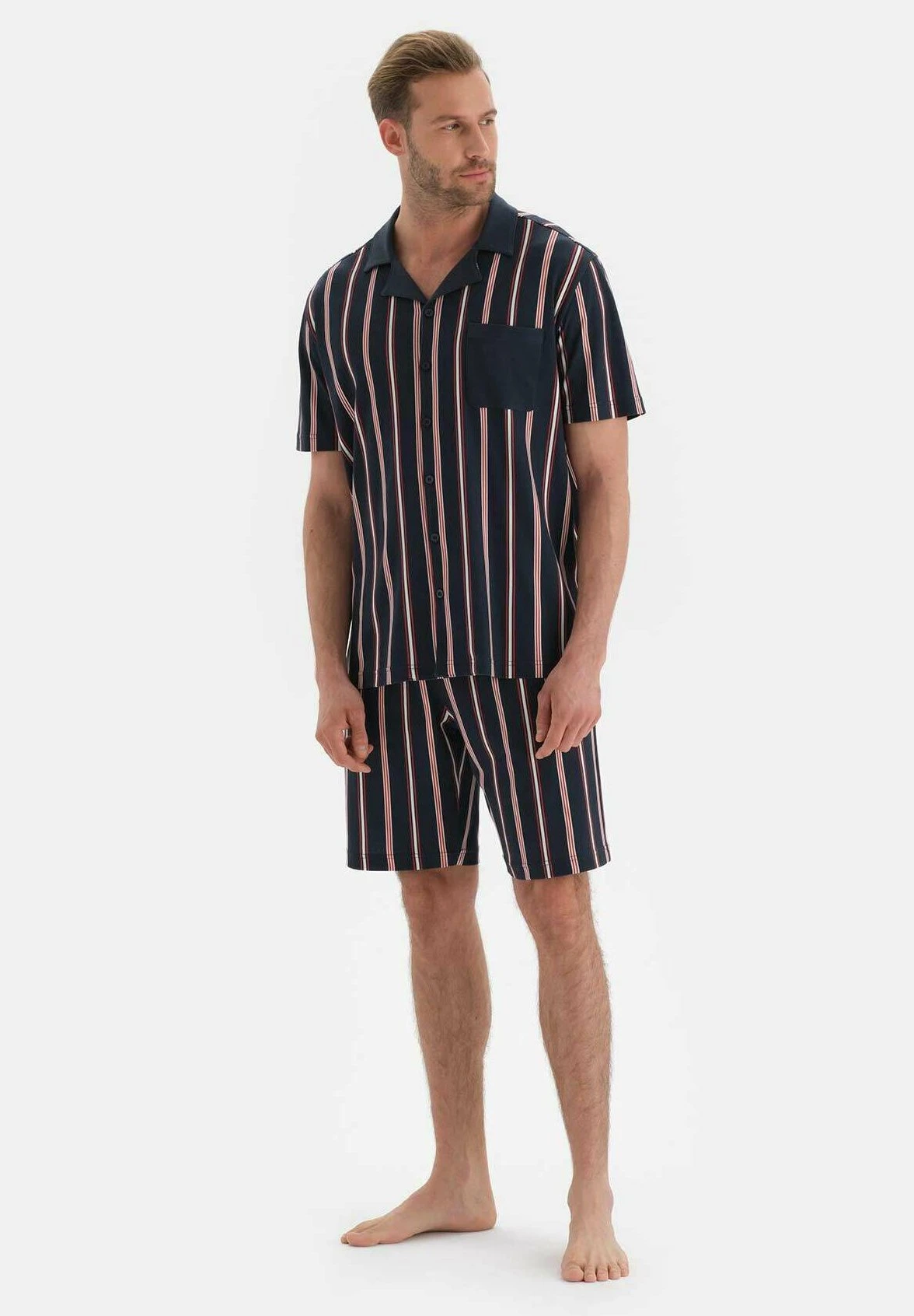 Striped - Pigiama - Navy 4 Striped - Pigiama - Navy - immagine 2