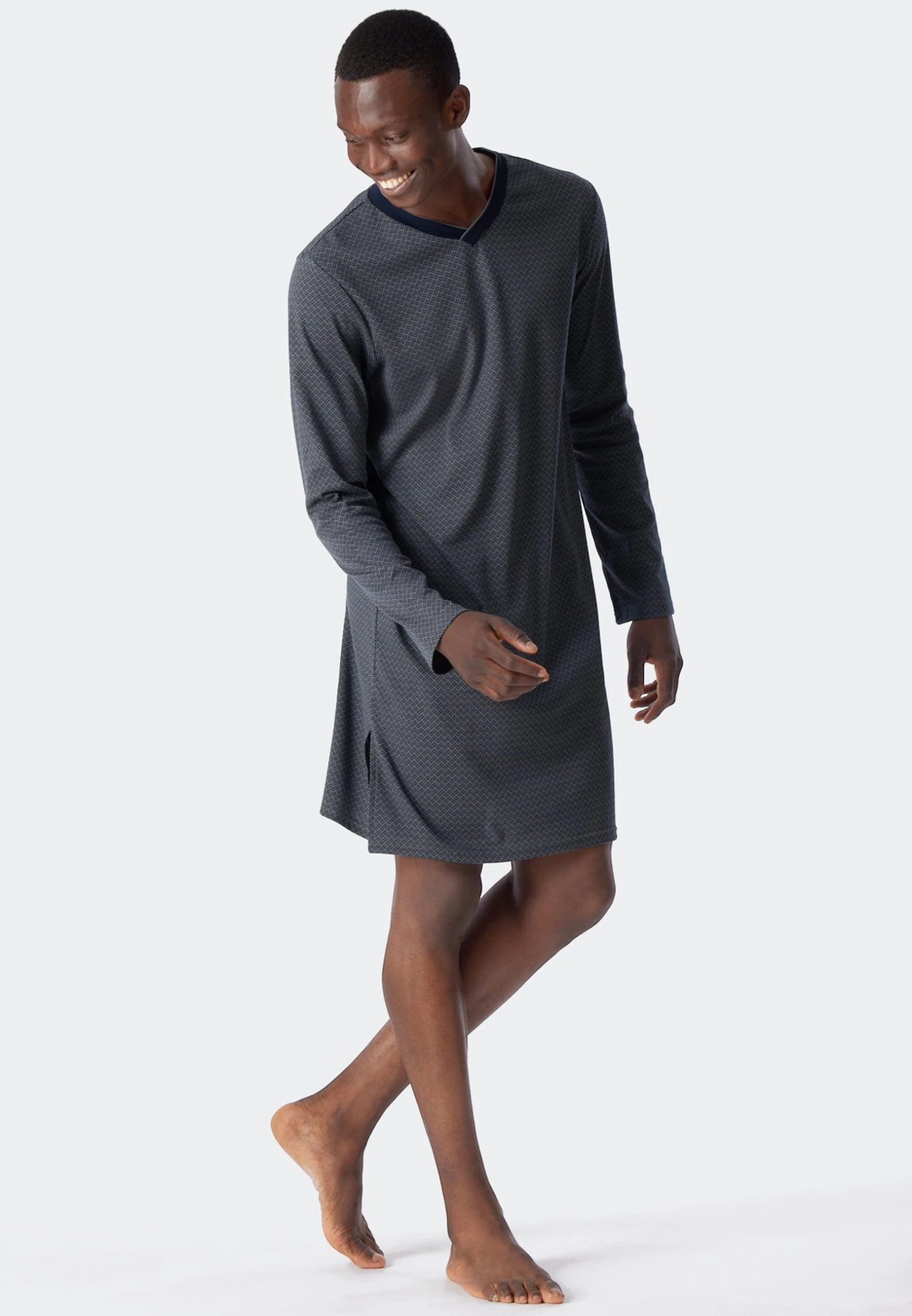 Schiesser Fine InterlockCamicia Da NotteJade Uomo Per La Notte S5982M0BE-Q11 4 Schiesser Fine InterlockCamicia Da NotteJade Uomo Per La Notte S5982M0BE-Q11 - immagine 2