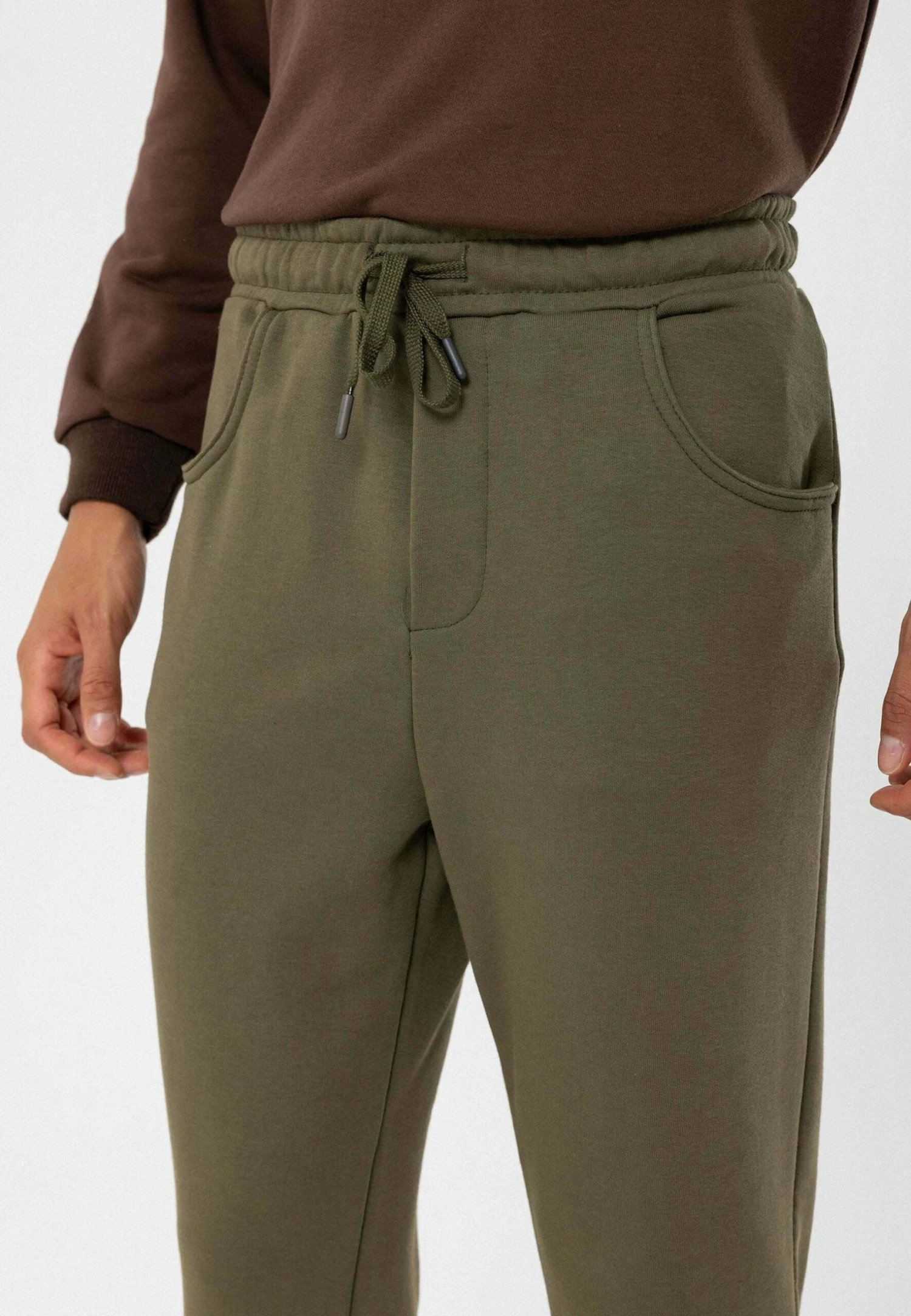 Elastic Waist Belt DetailedPantaloni SportiviKhaki Uomo Pantaloni Sportivi E Joggers AI722E01J-N11 6 Elastic Waist Belt DetailedPantaloni SportiviKhaki Uomo Pantaloni Sportivi E Joggers AI722E01J-N11 - immagine 4