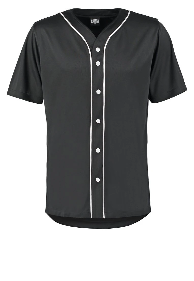 URBAN CLASSICS Baseball- Camicia - Black/White 8 URBAN CLASSICS Baseball- Camicia - Black/White - immagine 6