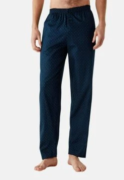 Marks & Spencer Pure Cotton Polka Dot Print PigiamaNavy Uomo Per La Notte QM482M012-K11