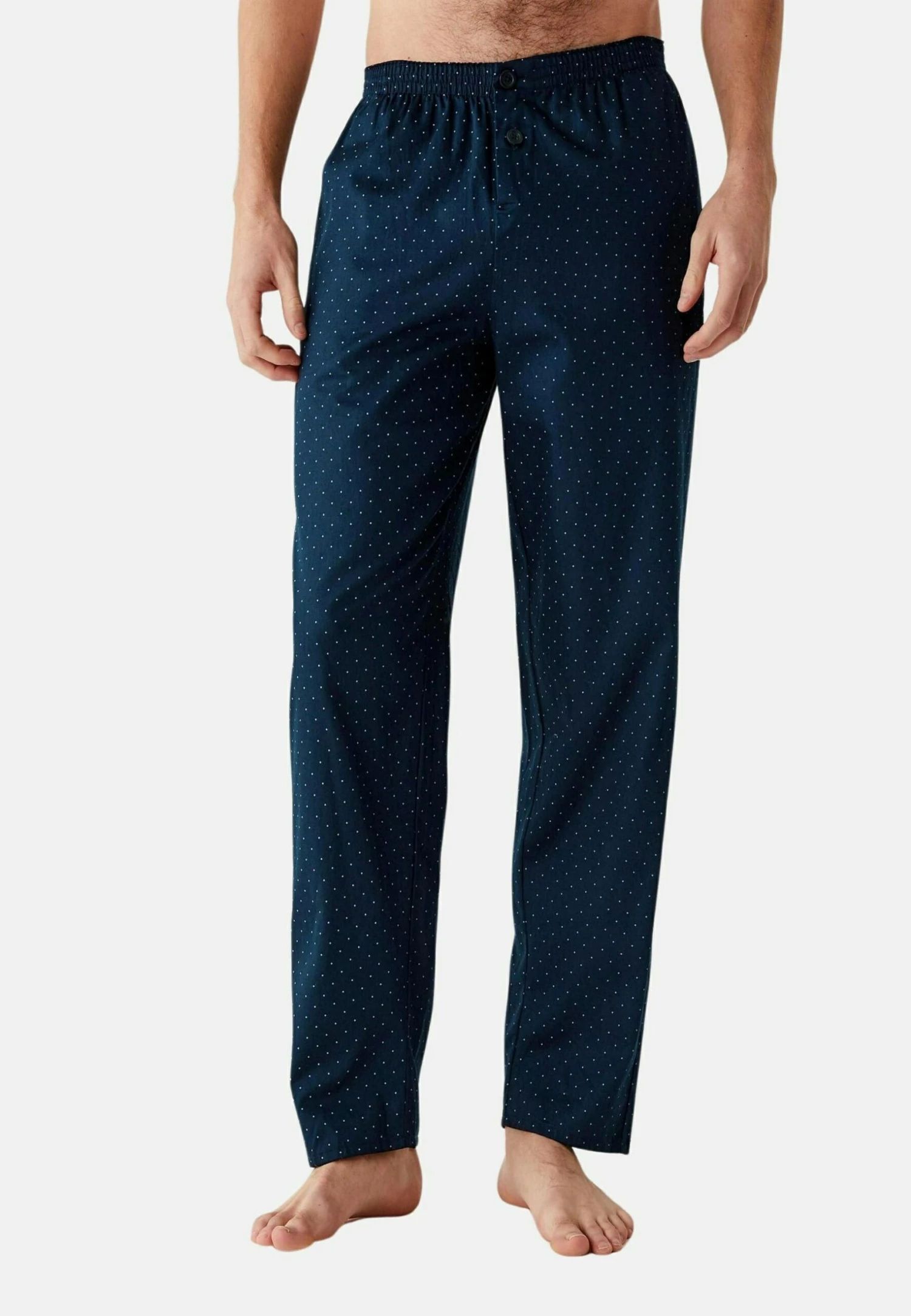 Marks & Spencer Pure Cotton Polka Dot Print PigiamaNavy Uomo Per La Notte QM482M012-K11 3 Marks & Spencer Pure Cotton Polka Dot Print PigiamaNavy Uomo Per La Notte QM482M012-K11
