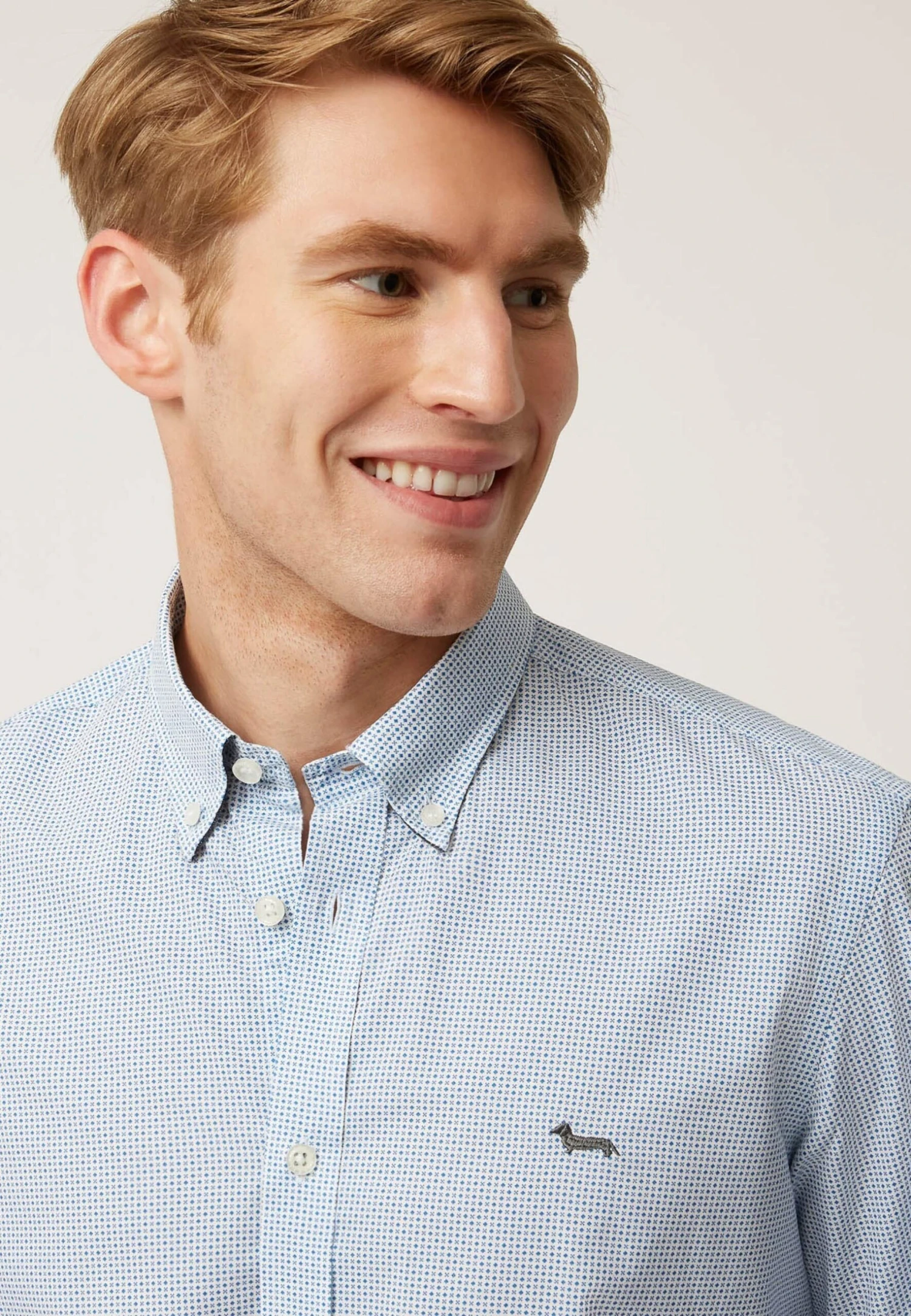 HARMONT&BLAINE Micro FantasiaCamiciaCeleste Uomo Camicie HR422D0AM-K11 6 HARMONT&BLAINE Micro FantasiaCamiciaCeleste Uomo Camicie HR422D0AM-K11 - immagine 4