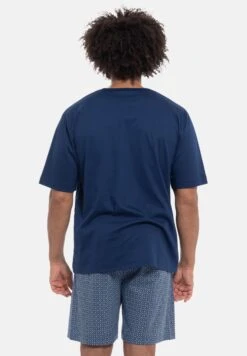 MEY Kurzarm Lounge - Nightwear Set - Pigiama - Blau 9 MEY Kurzarm Lounge - Nightwear Set - Pigiama - Blau -Negozio Di Abbigliamento Zalando 5362dae4a0bc48ce82057c75ff909e14