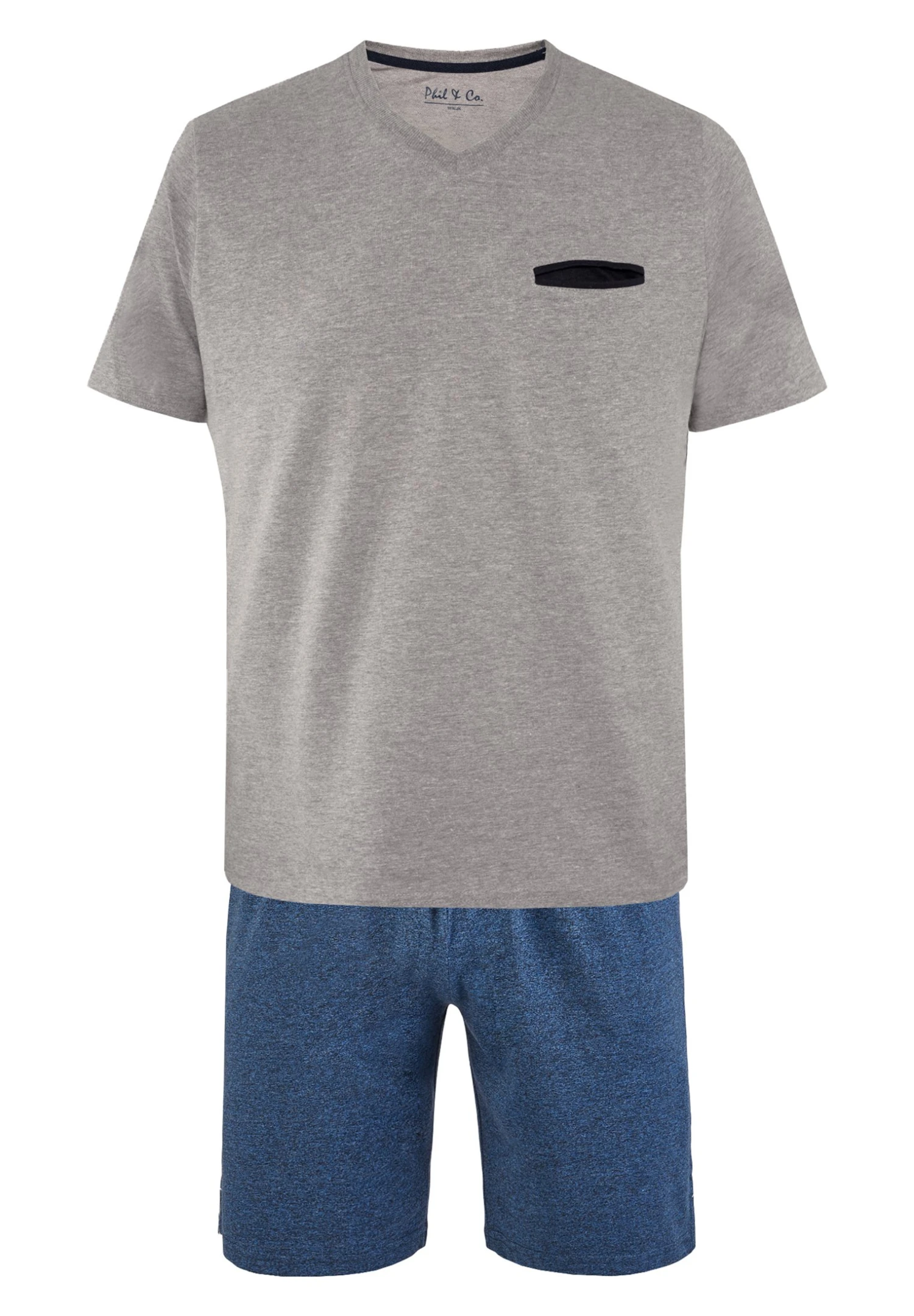 SetPigiamaGrau Navy Uomo Per La Notte PHN82M004-K12 6 SetPigiamaGrau Navy Uomo Per La Notte PHN82M004-K12 - immagine 4