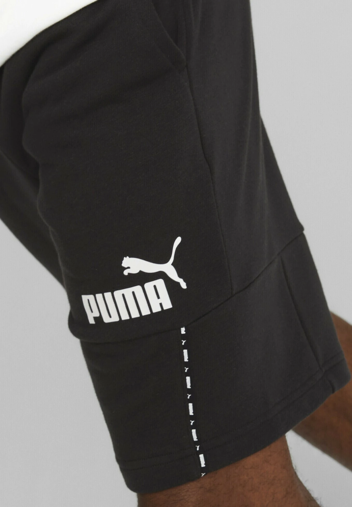 Puma Essentials Block Tape - Shorts - Black 5 Puma Essentials Block Tape - Shorts - Black - immagine 3