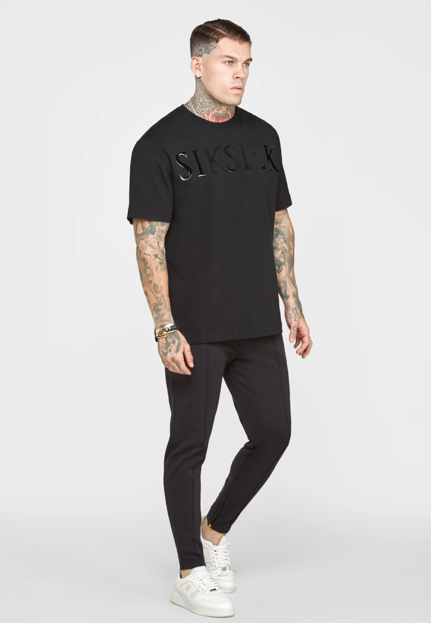 SikSilk Pantaloni SportiviBlack Uomo Pantaloni Sportivi E Joggers SIF22E0FZ-Q11 4 SikSilk Pantaloni SportiviBlack Uomo Pantaloni Sportivi E Joggers SIF22E0FZ-Q11 - immagine 2