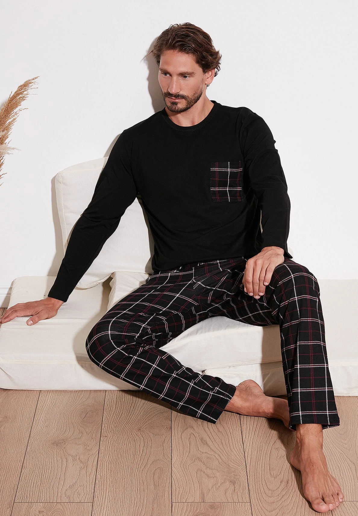 Regular Fit Set - Pigiama - Black 8 Regular Fit Set - Pigiama - Black - immagine 6