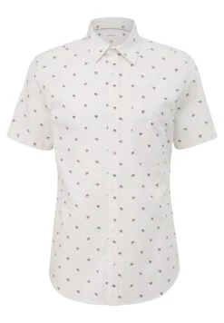 S.Oliver Kurzarm Mit All-Over-Druck - Camicia - Weiß -Negozio Di Abbigliamento Zalando 5f4ec2195b75464daabfacebf9b3e68b