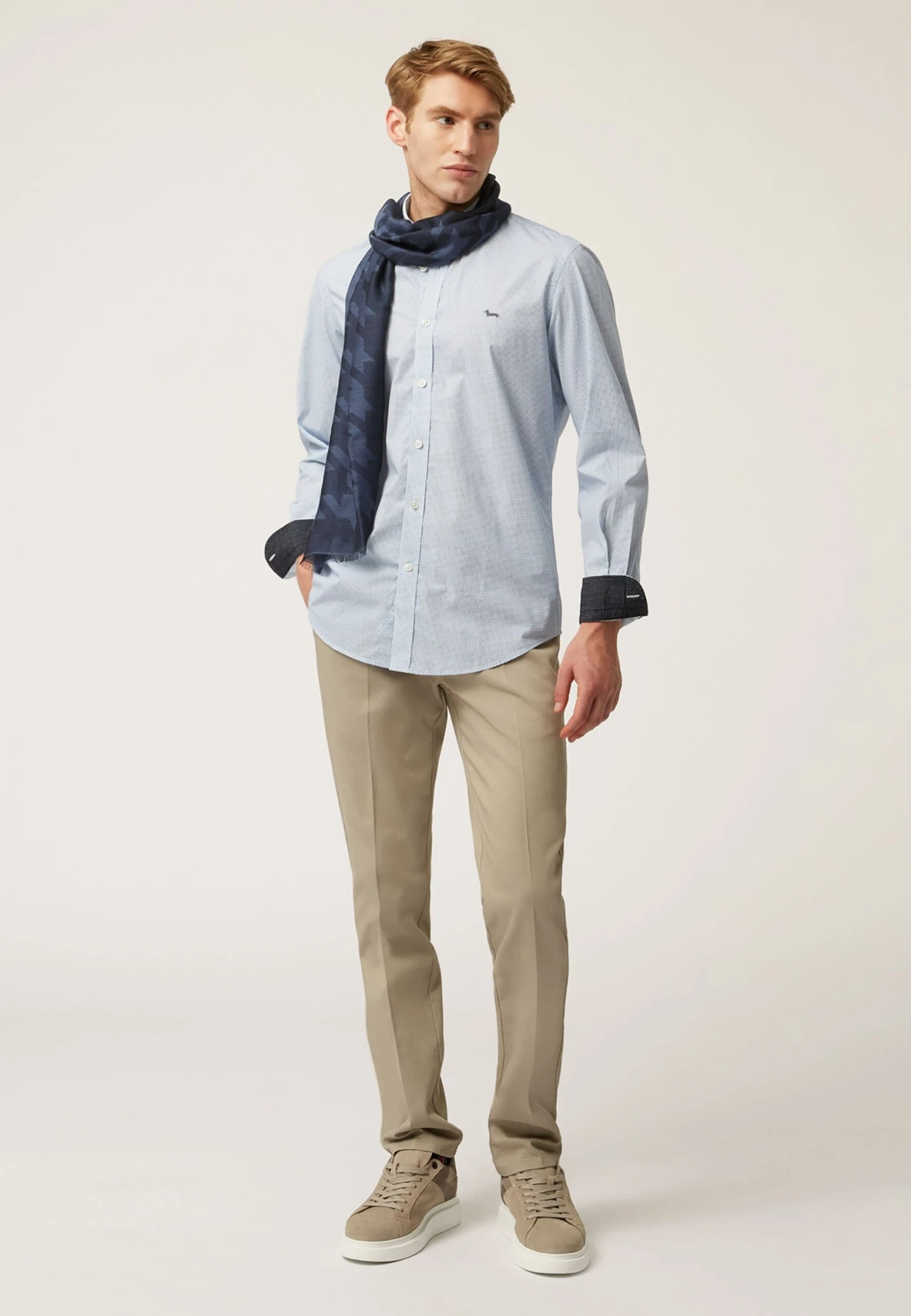 HARMONT&BLAINE Micro FantasiaCamiciaCeleste Uomo Camicie HR422D0AM-K11 4 HARMONT&BLAINE Micro FantasiaCamiciaCeleste Uomo Camicie HR422D0AM-K11 - immagine 2