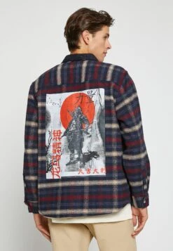 Koton Check Plaid Shirt Neck Detailed - Camicia - Navy