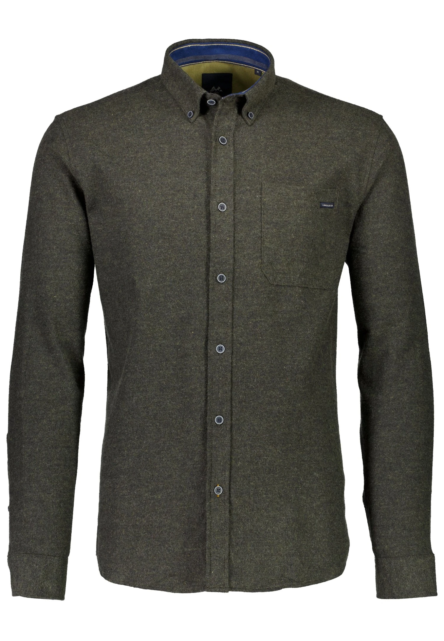 Lindbergh Brushed Ls - Camicia - Army 5 Lindbergh Brushed Ls - Camicia - Army - immagine 3