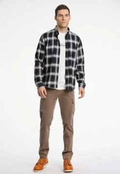 Lindbergh Brushed Checked L/SCamiciaBlack Uomo Camicie LG522D09O-Q11 -Negozio Di Abbigliamento Zalando 6404c404bc3e41729484efa1e26e6d0b