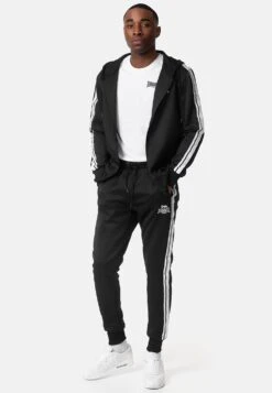 Lonsdale MitSchmale PassformFelpa Con ZipBlack White Uomo Pantaloni Sportivi E Joggers L2G22S01W-Q11