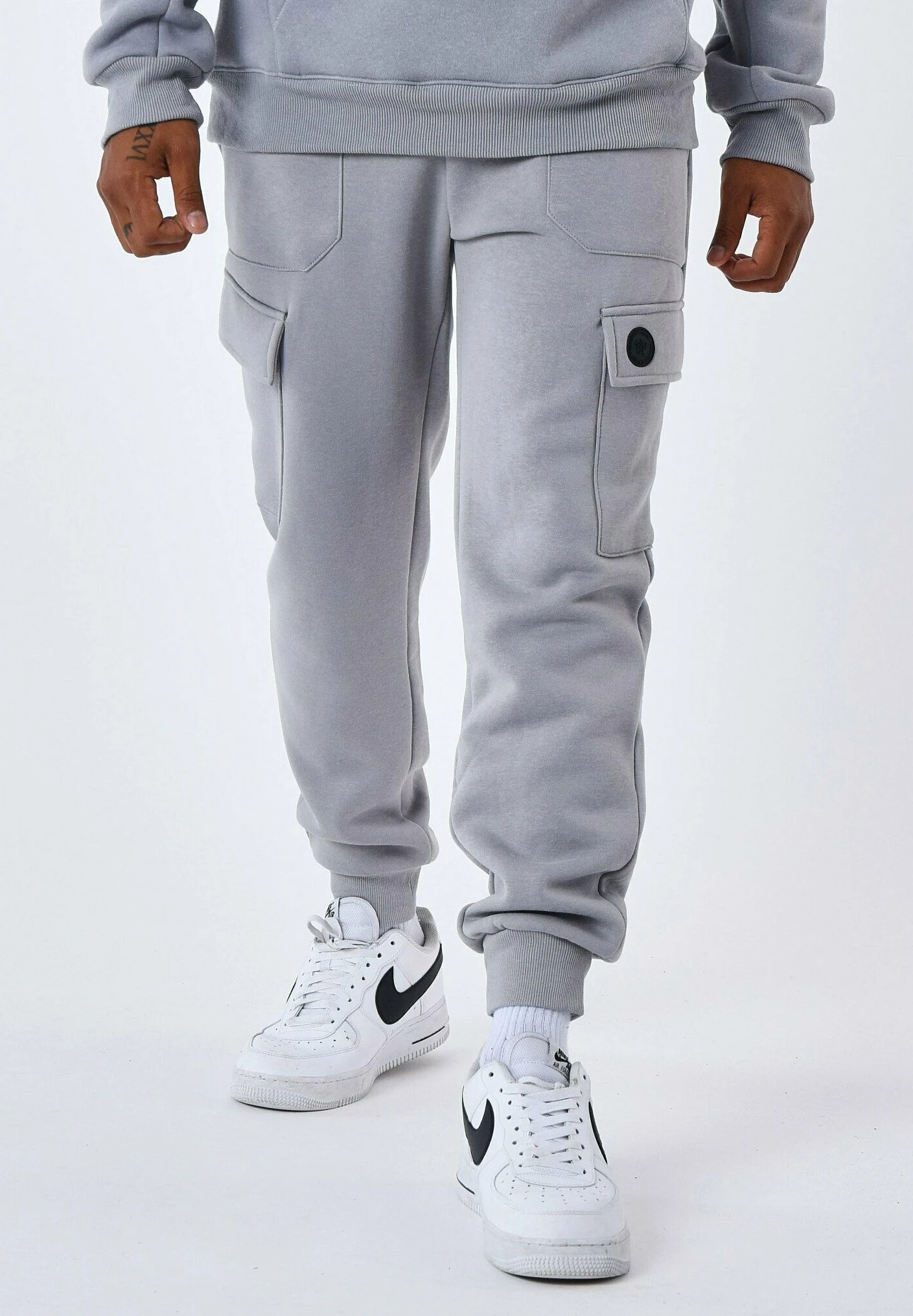 Bas De Jogging TechwearPantaloni SportiviGris Clair Uomo Pantaloni Sportivi E Joggers PRK22E052-C12 4 Bas De Jogging TechwearPantaloni SportiviGris Clair Uomo Pantaloni Sportivi E Joggers PRK22E052-C12 - immagine 2