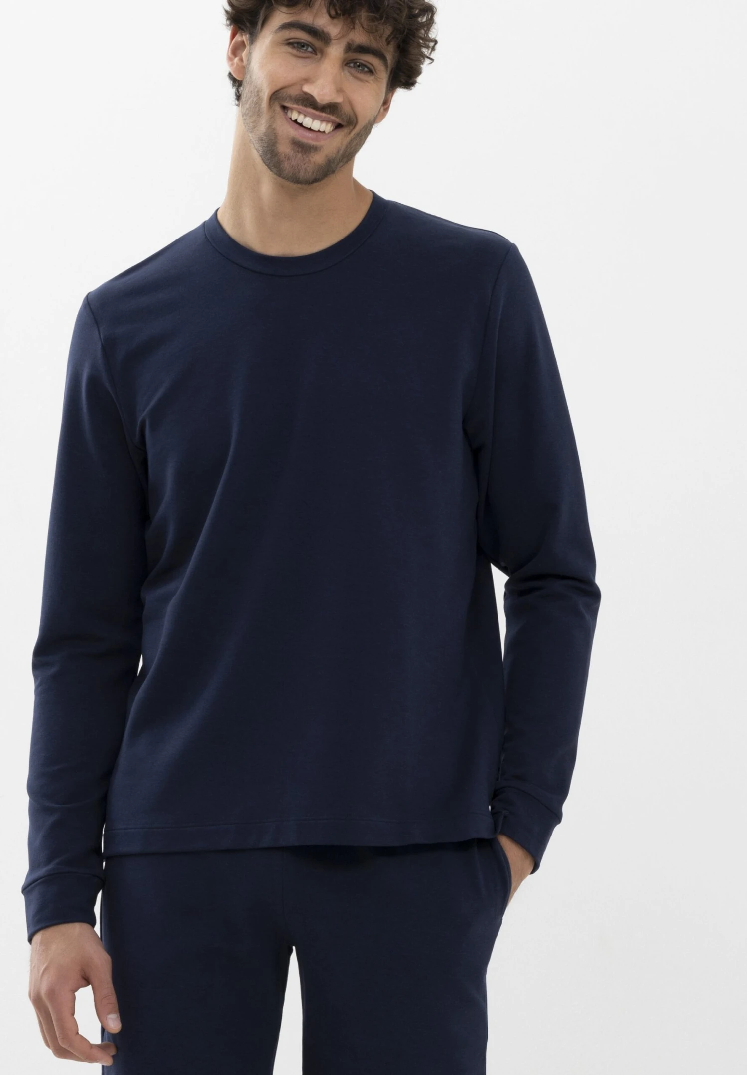 MEY LongsleeveMaglia Del PigiamaYacht Blue Uomo Per La Notte M9382N01Y-K11 3 MEY LongsleeveMaglia Del PigiamaYacht Blue Uomo Per La Notte M9382N01Y-K11