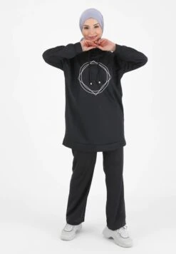 Set TavinTutaBlack Uomo Pantaloni Sportivi E Joggers MHR21J05O-Q11