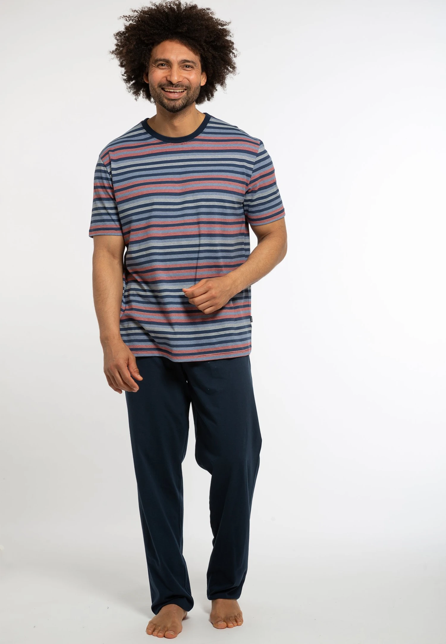 2 PackPigiamaDunkelblau / Blau Gestreift Uomo Per La Notte AMV82M001-K12 4 2 PackPigiamaDunkelblau / Blau Gestreift Uomo Per La Notte AMV82M001-K12 - immagine 2